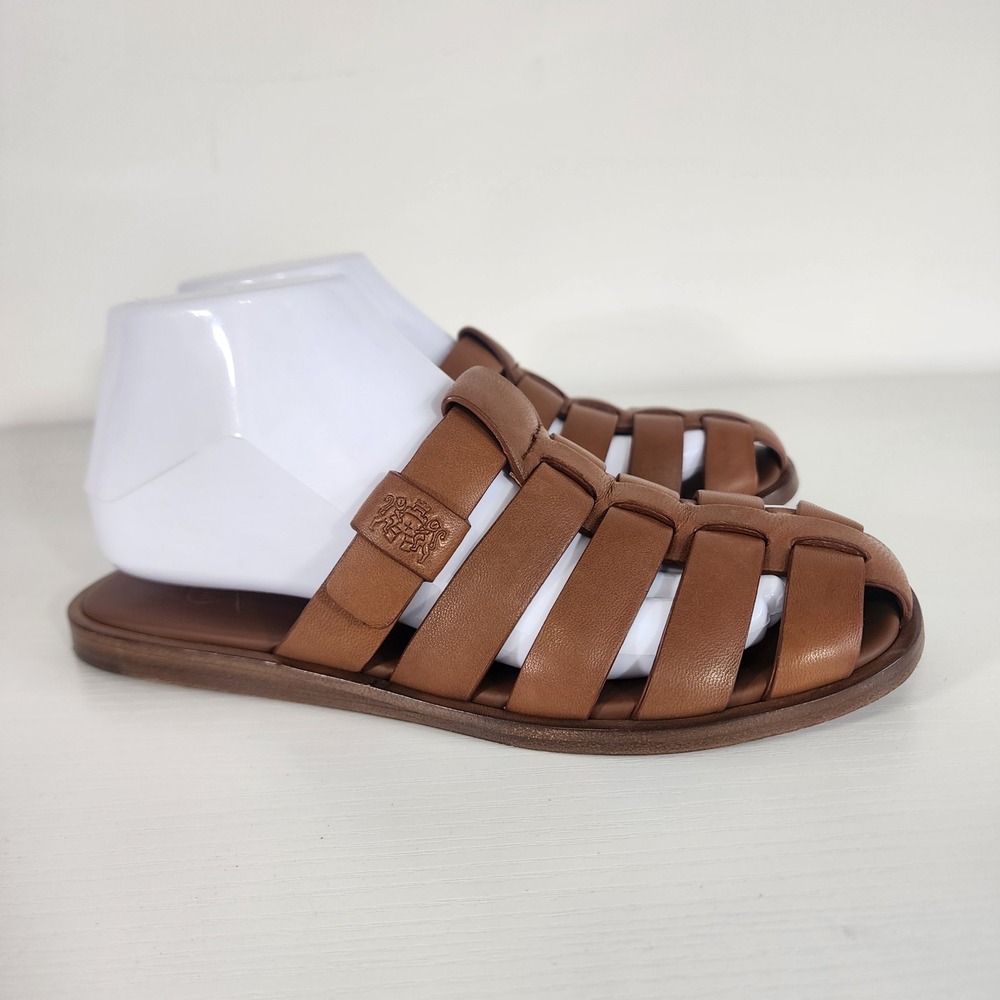Church's Olivia Leather Fisherman Slide Sandals Brown EU 36.5 Italy summer‎ - Picture 13 of 13